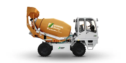Diesel Engine Self Loading Concrete Mixer, For Construction, Drum Capacity: 1000 L